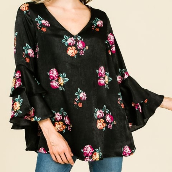 NWT ~ MISIA  Layered Sleeve Tunic Top - Picture 2 of 8